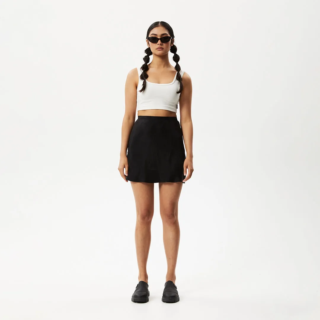 AFENDS Womens Gemma - Cupro Skirt - Black