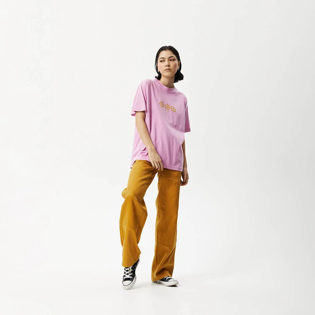 AFENDS Womens Lily Slay - Oversized Graphic T-Shirt - Candy