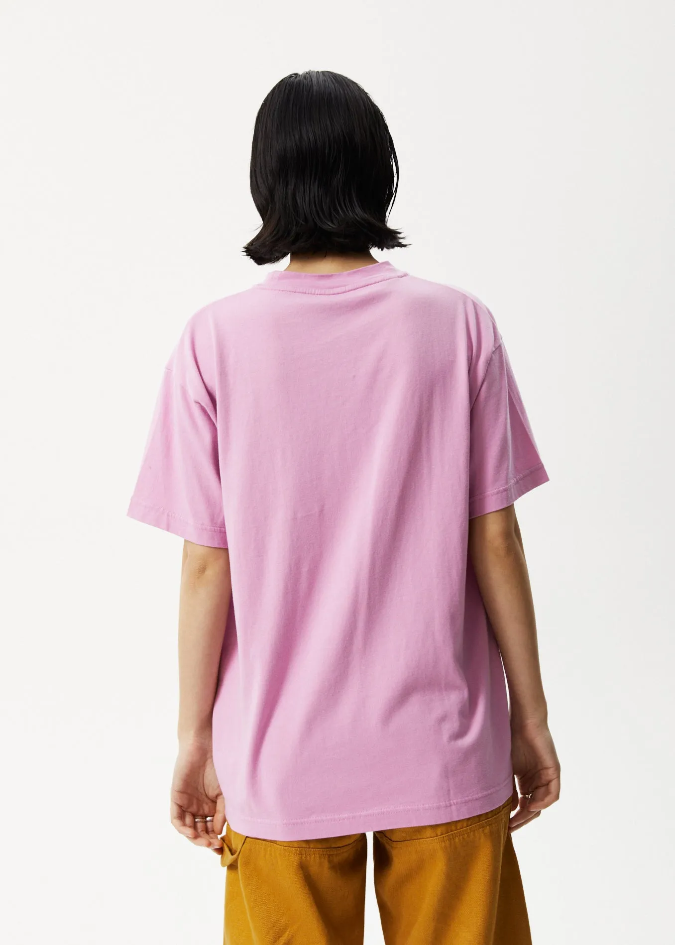 AFENDS Womens Lily Slay - Oversized Graphic T-Shirt - Candy