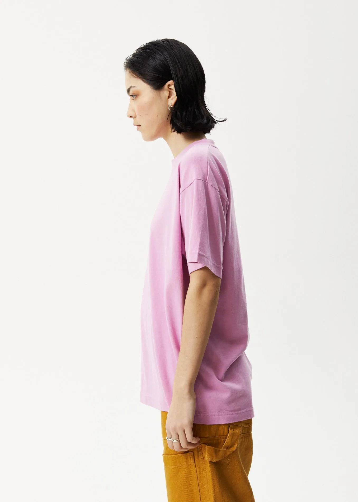 AFENDS Womens Lily Slay - Oversized Graphic T-Shirt - Candy