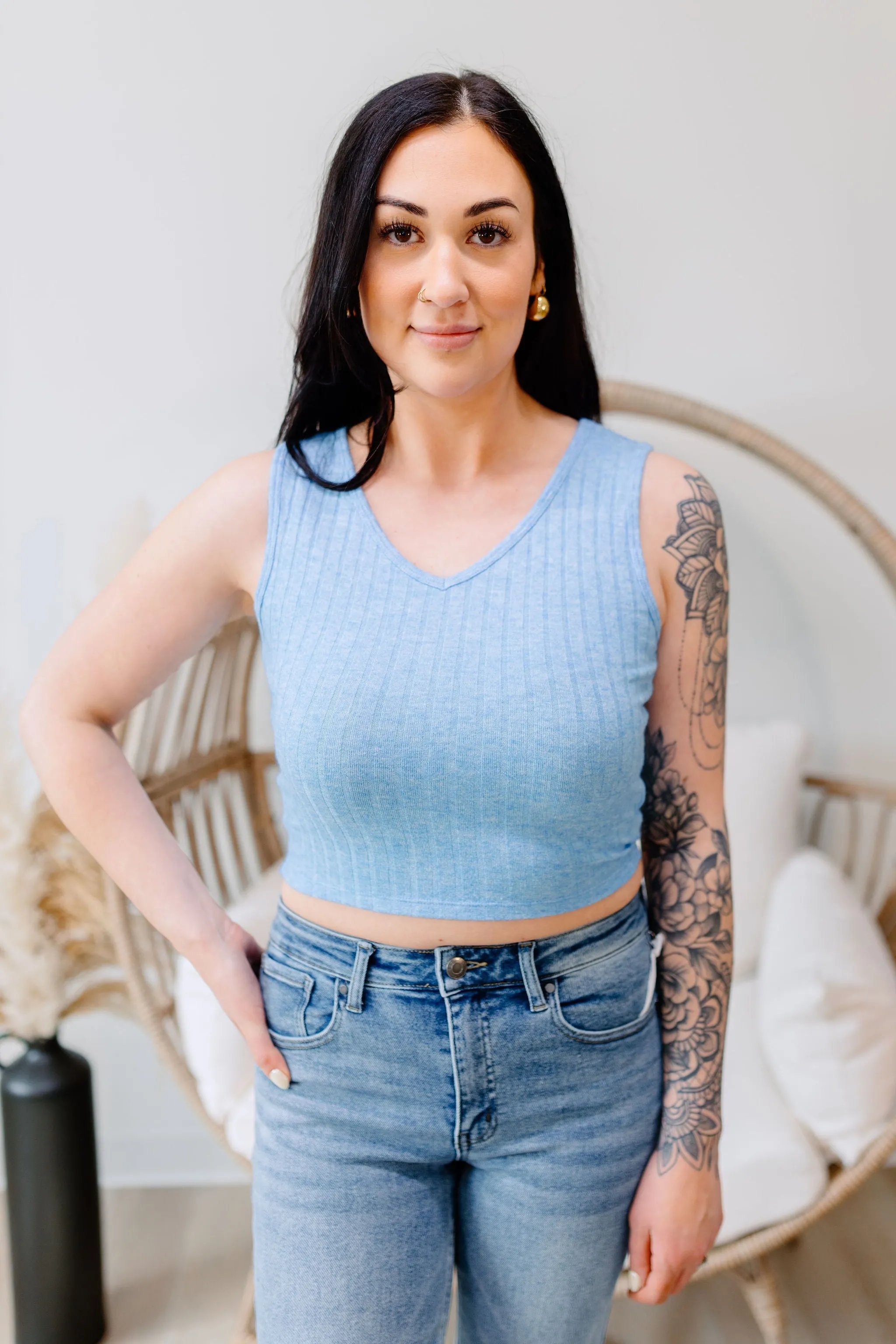 Amaya Tank Top - Sky Blue