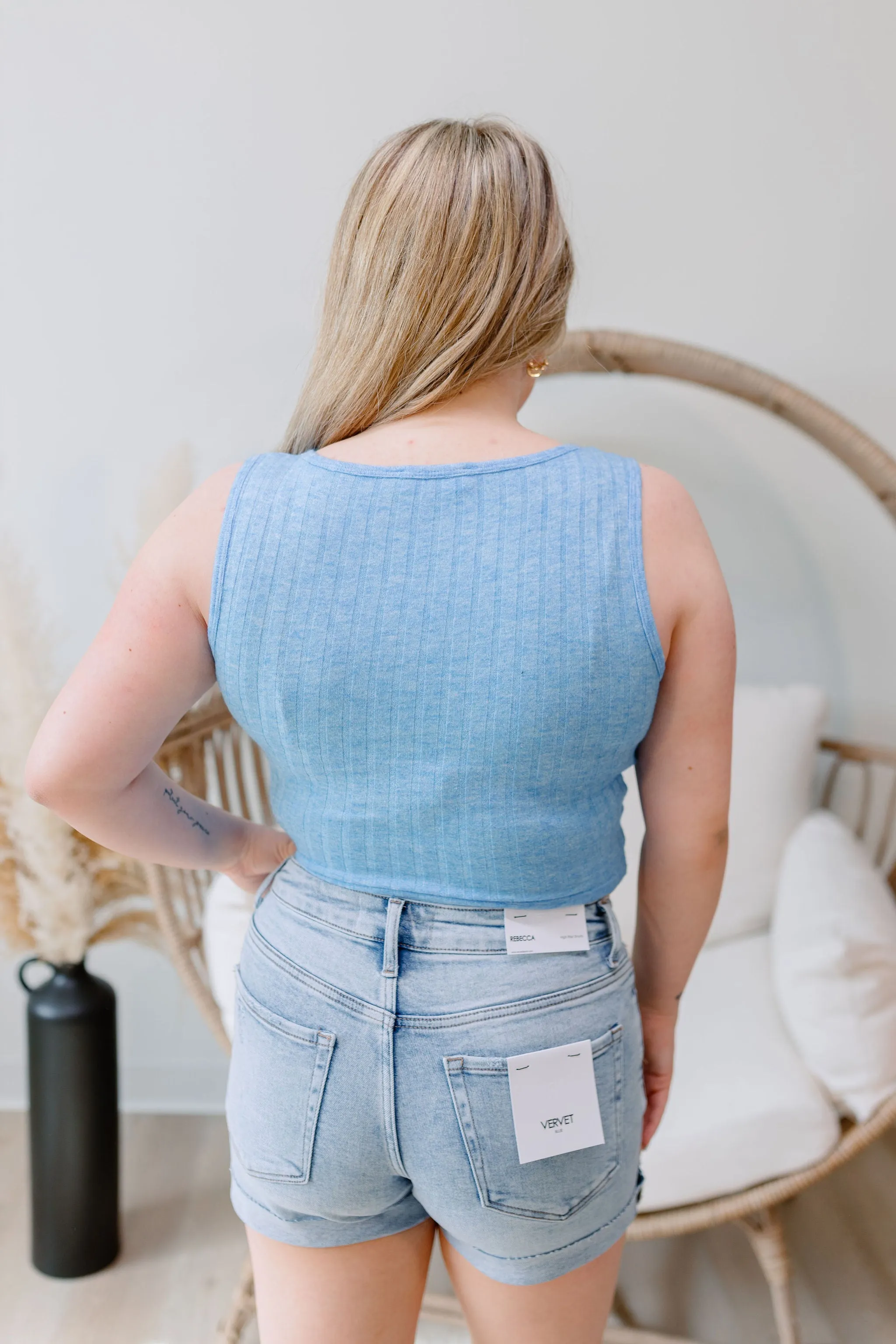 Amaya Tank Top - Sky Blue