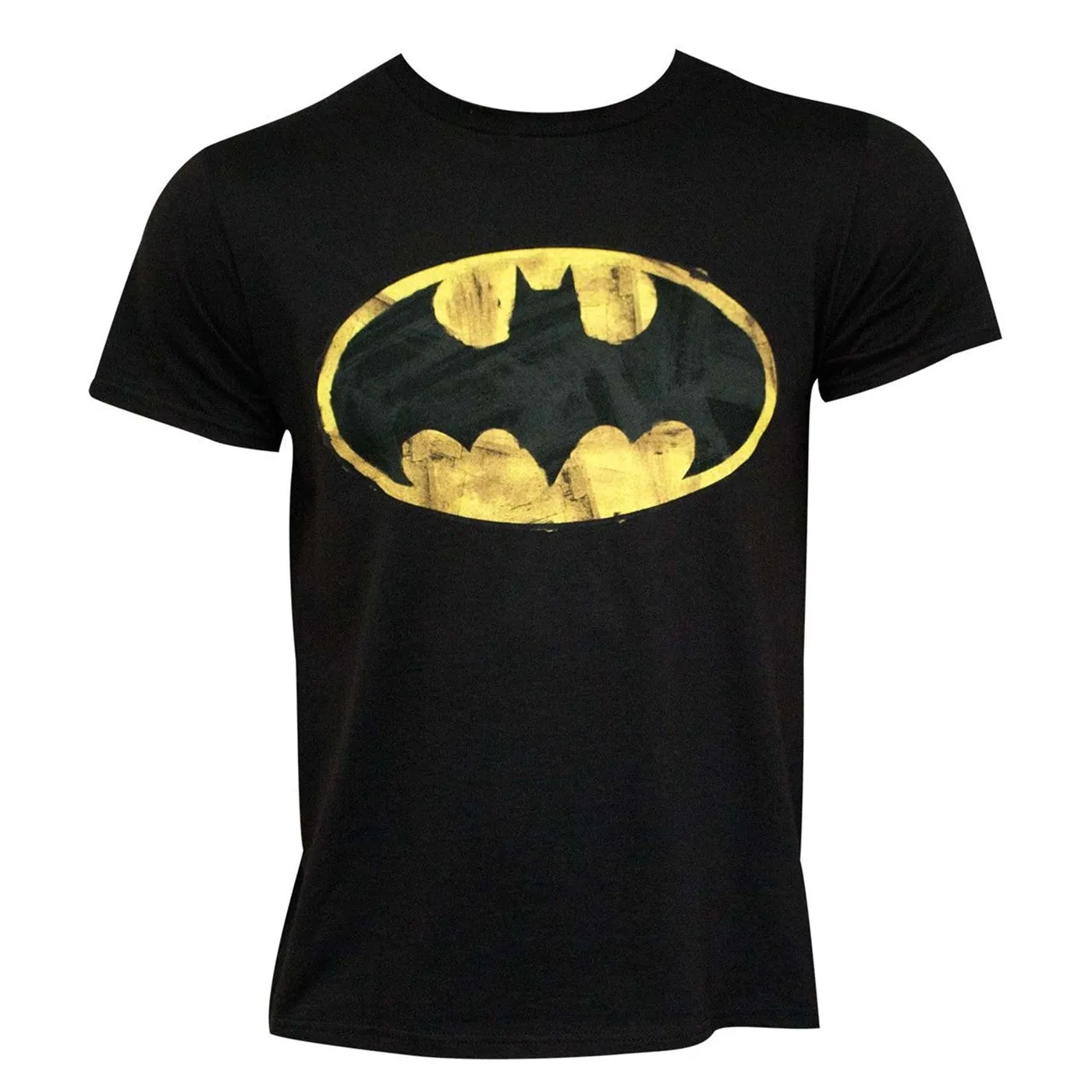 Batman Classic Logo 30 Single Super Soft Black T-Shirt