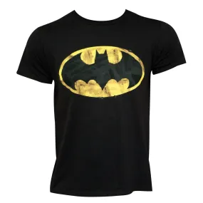 Batman Classic Logo 30 Single Super Soft Black T-Shirt