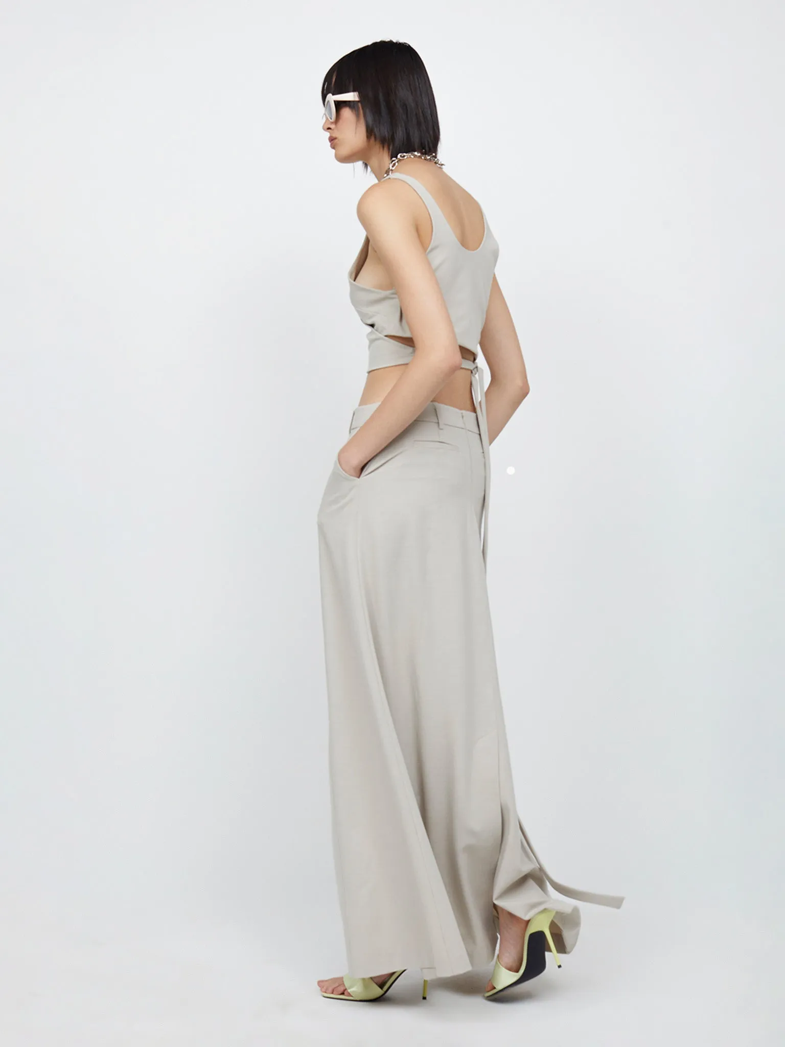 Bec & Bridge Hallie Maxi Skirt Cement