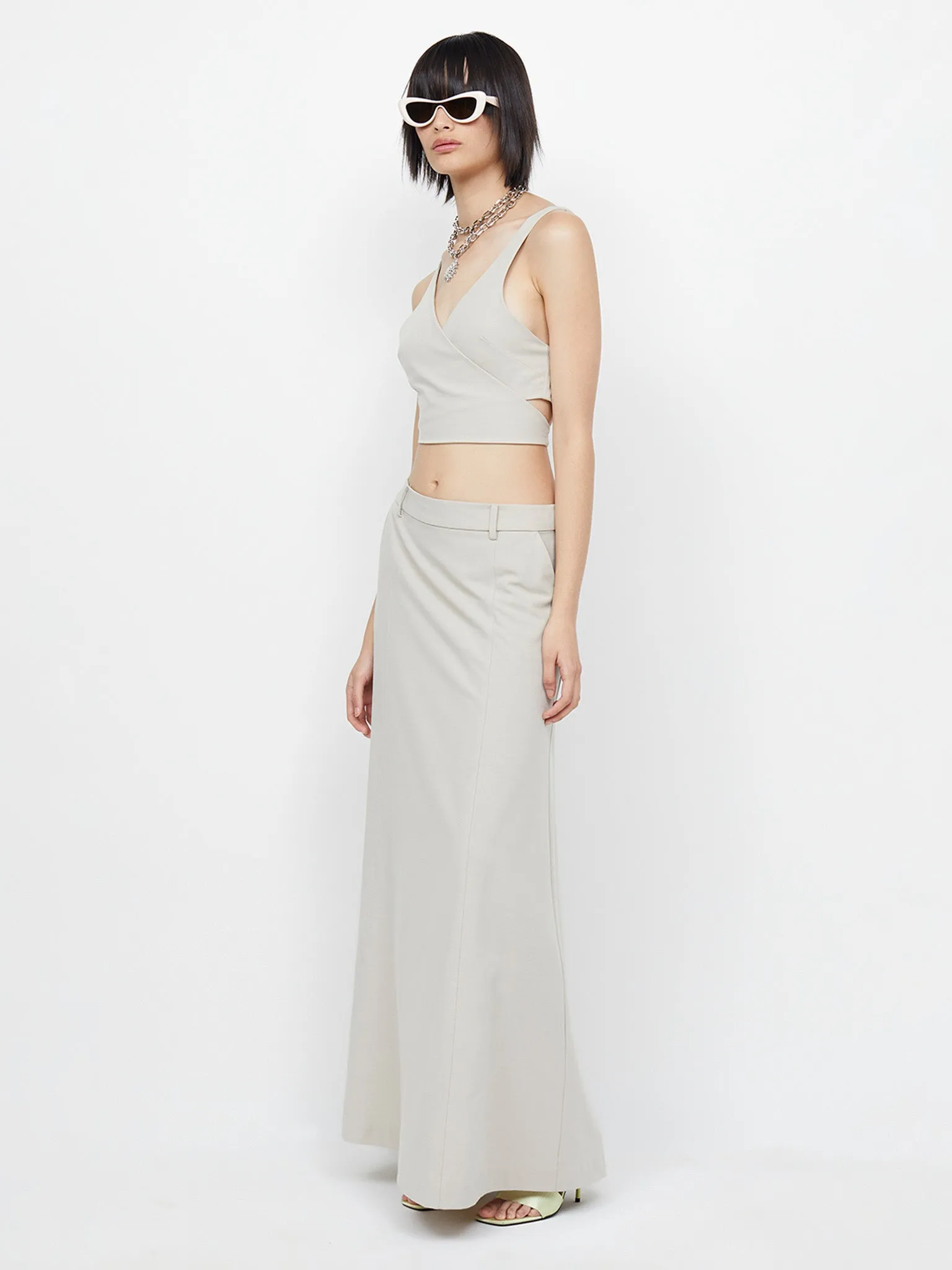 Bec & Bridge Hallie Maxi Skirt Cement
