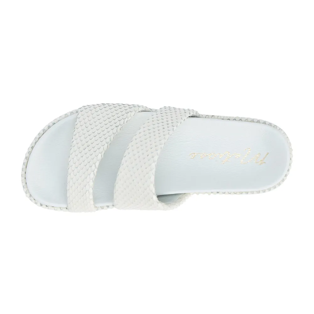 Blaine Snake Print Slide Platform Sandals