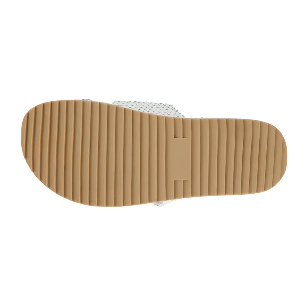 Blaine Snake Print Slide Platform Sandals