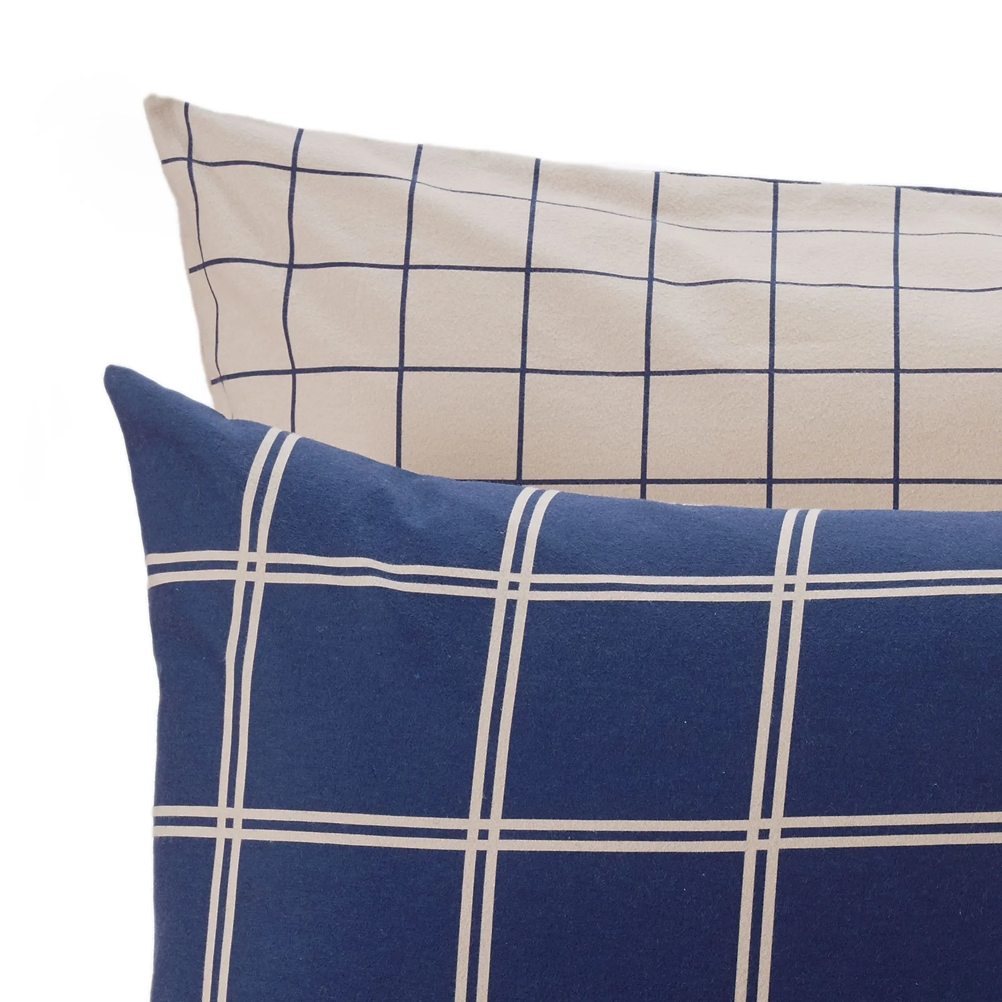 Brelade Pillowcase [Dark blue/Beige]