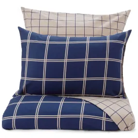 Brelade Pillowcase [Dark blue/Beige]