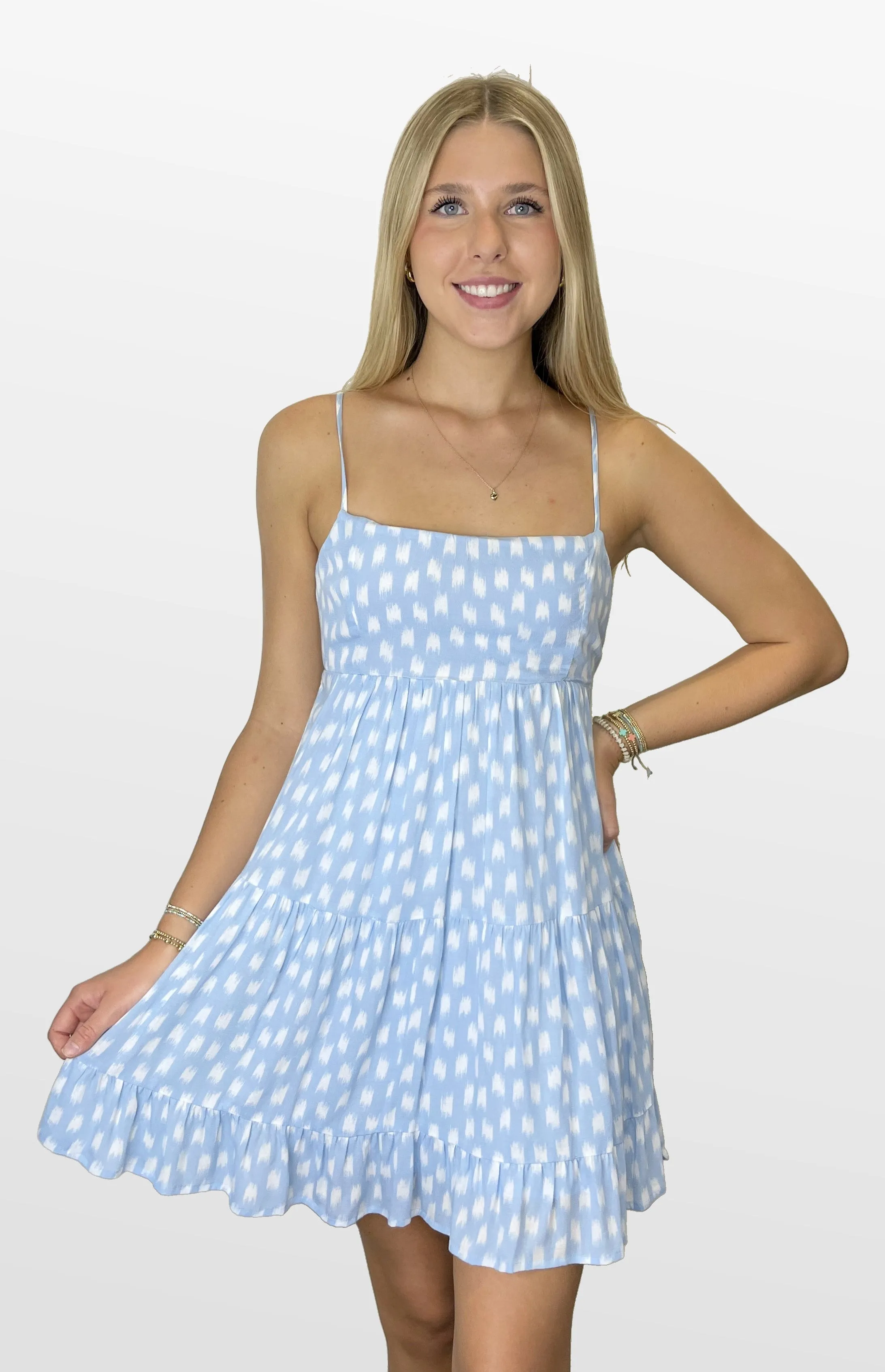 Brushstrokes Tiered Sundress