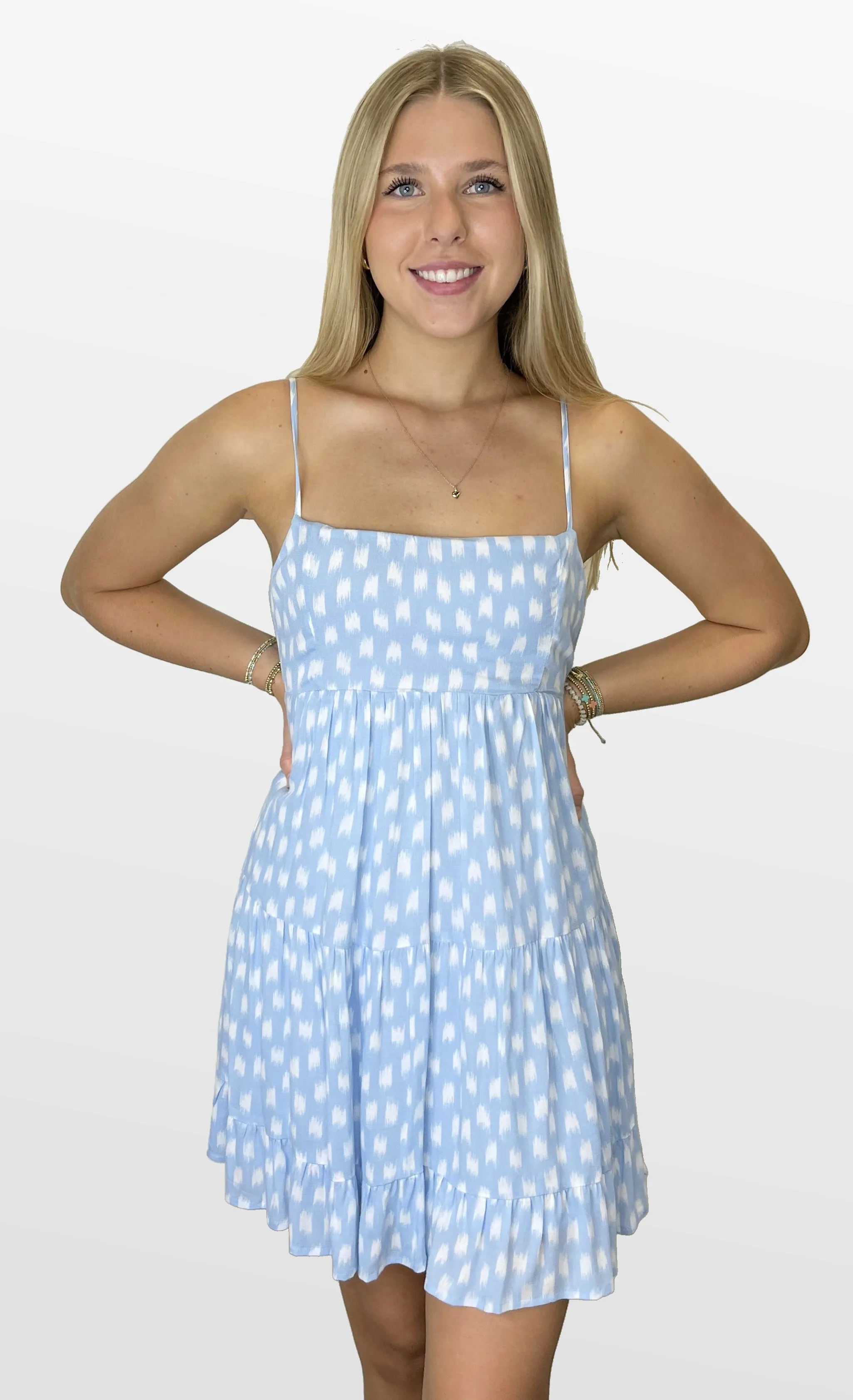 Brushstrokes Tiered Sundress