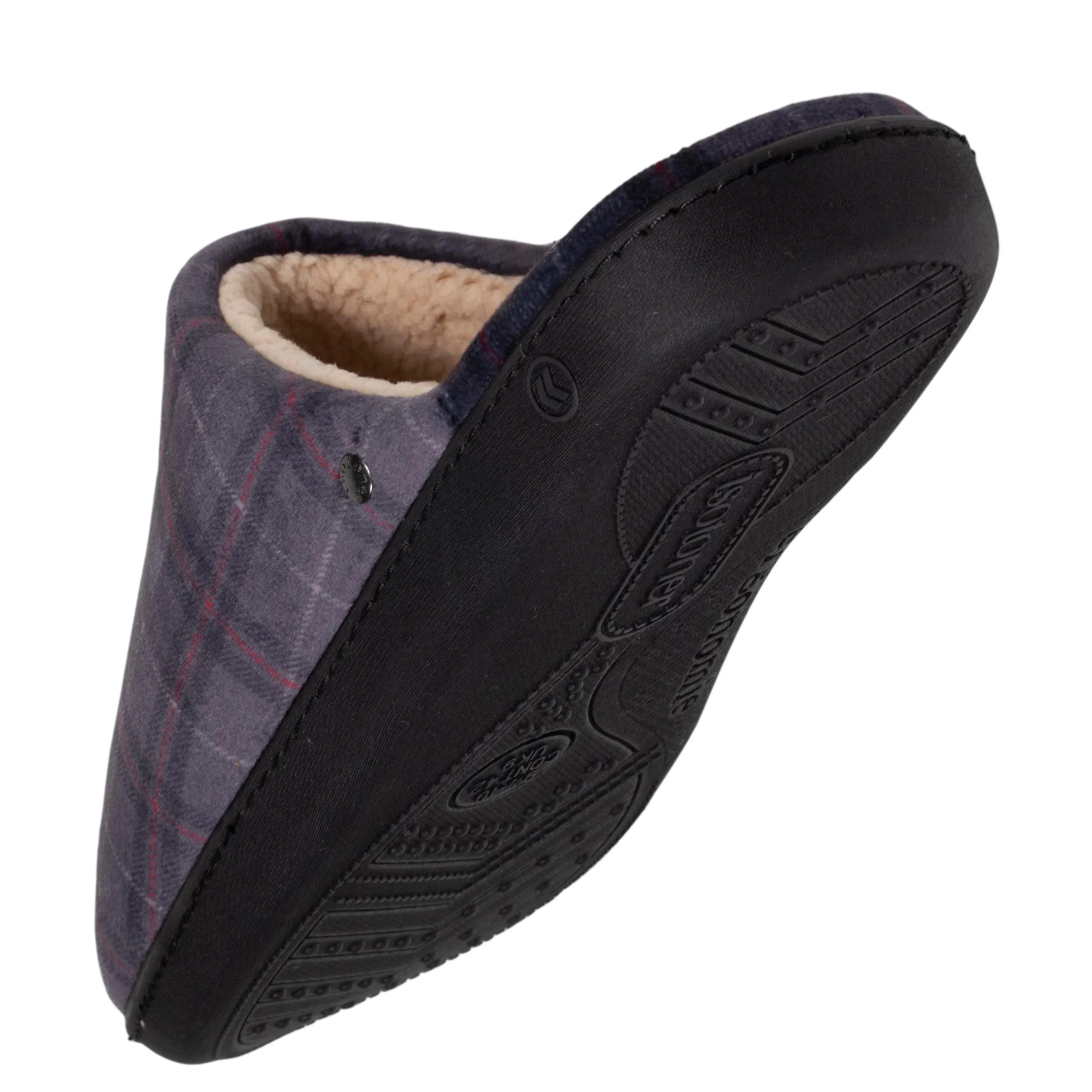 Chaussons mules ergo Homme Tartan