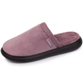 Chaussons mules Femme Taupe pailleté