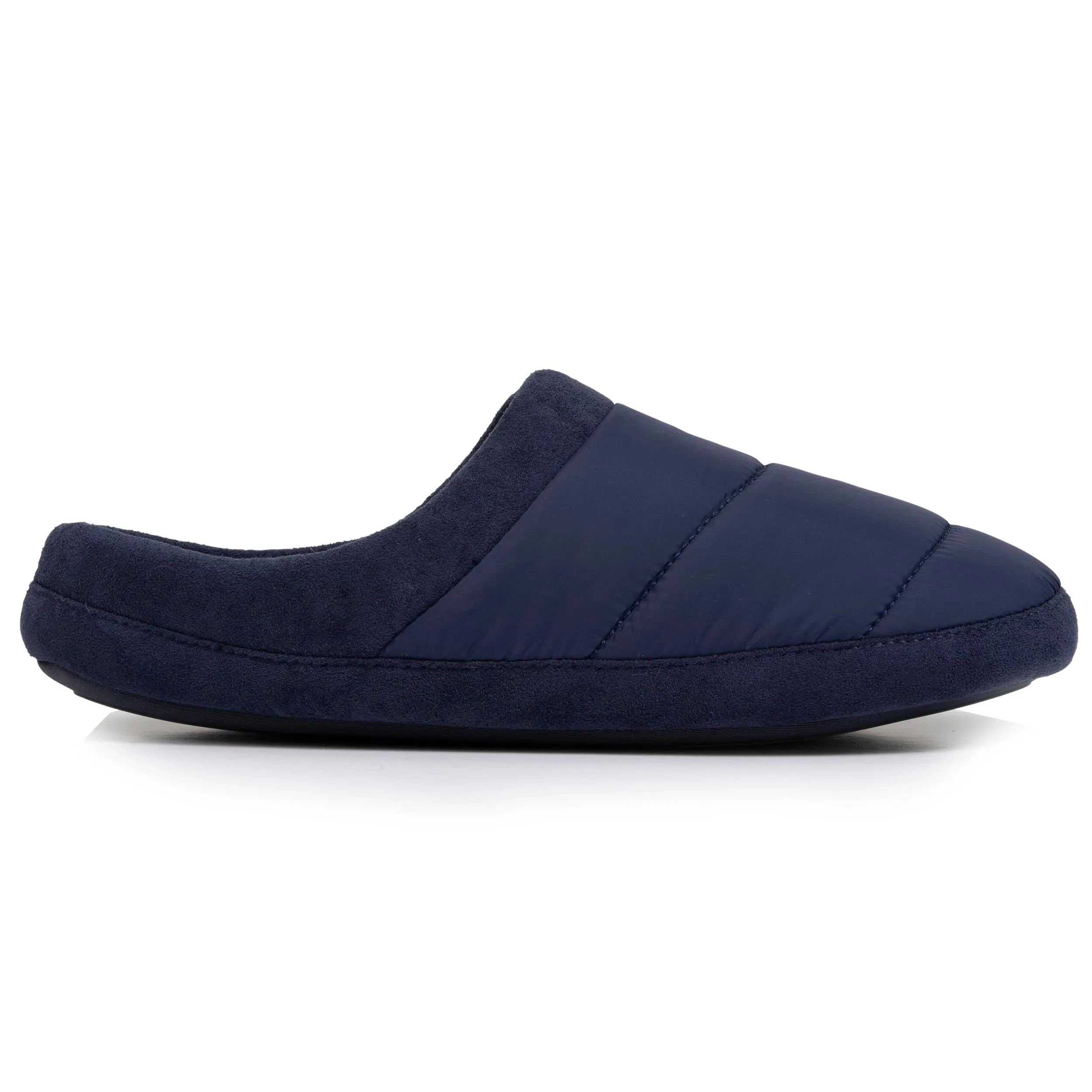 Chaussons mules Homme maille stretch Marine