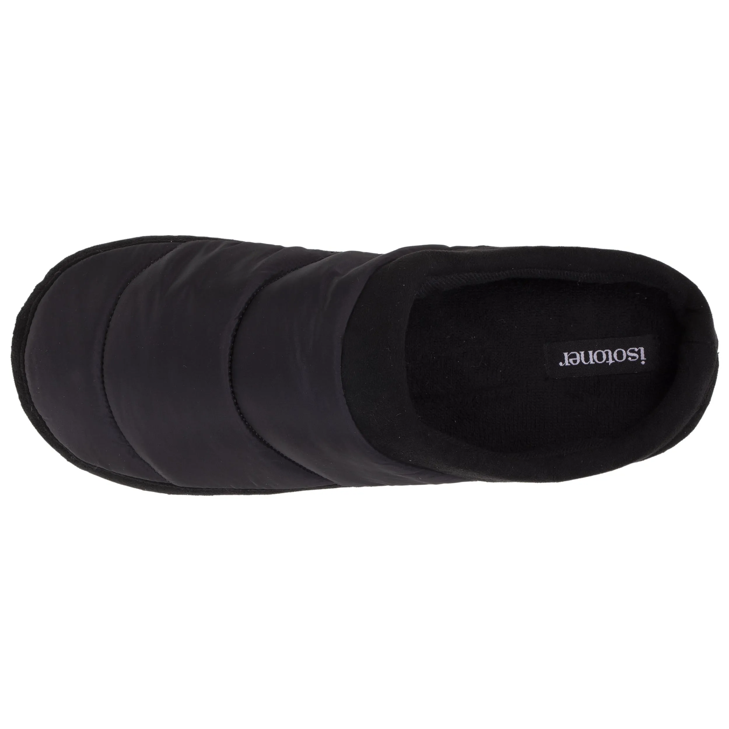 Chaussons mules Homme Noir Matelassé
