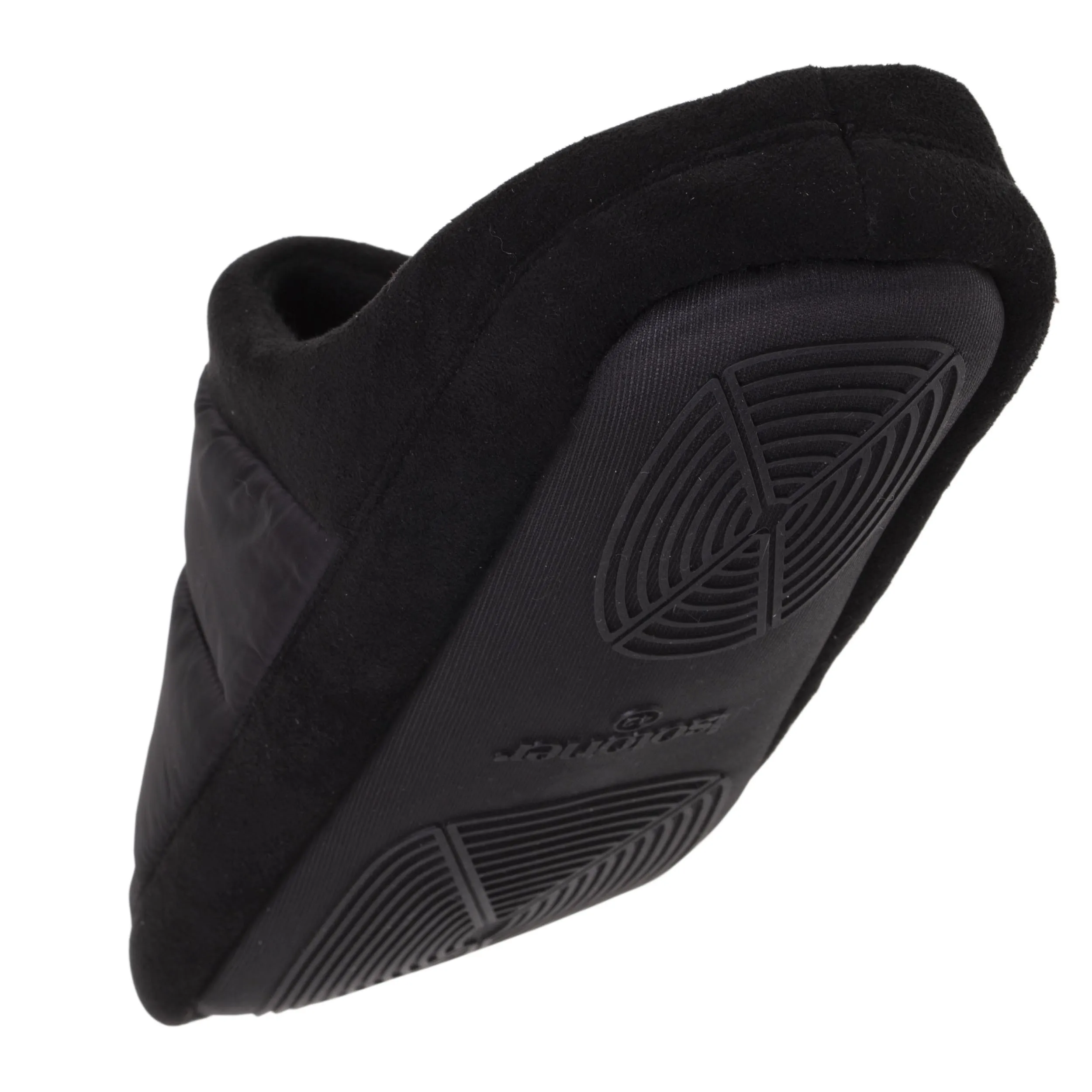 Chaussons mules Homme Noir Matelassé