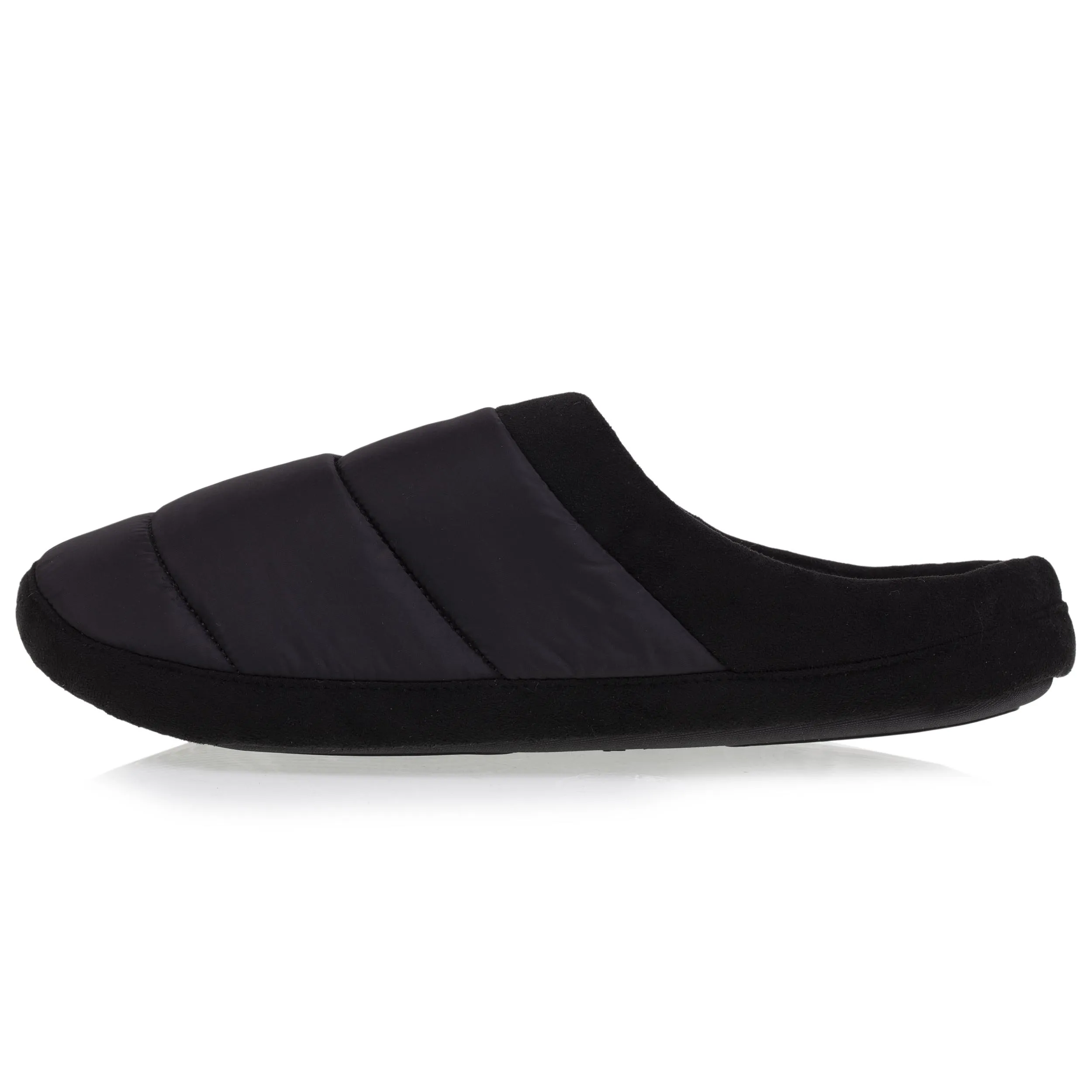 Chaussons mules Homme Noir Matelassé