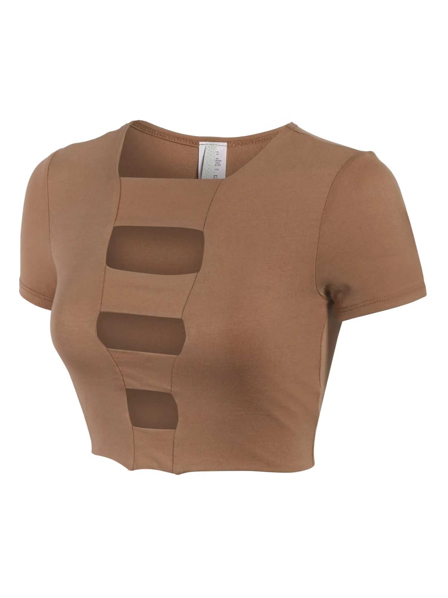 [Clearance] Womens Cut Out Fashion Crop Top