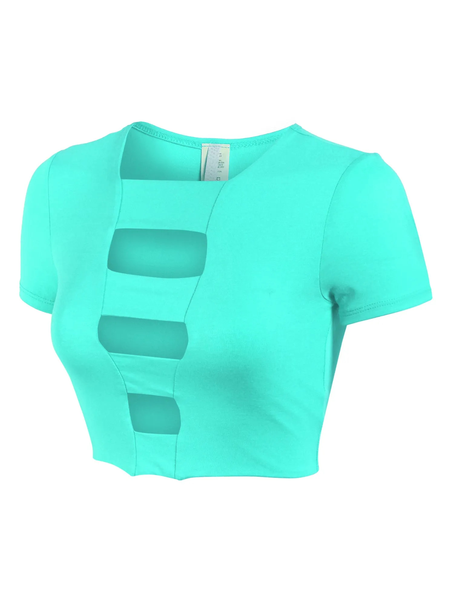 [Clearance] Womens Cut Out Fashion Crop Top