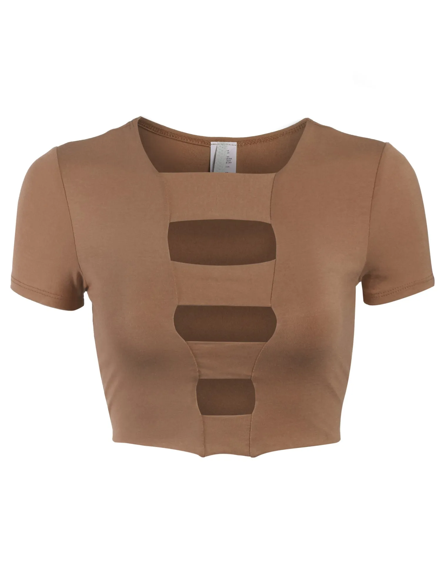 [Clearance] Womens Cut Out Fashion Crop Top