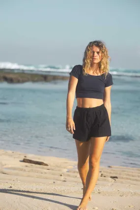 Cotton Crop Top - Stylish Hemp Yoga Wear for Comfort