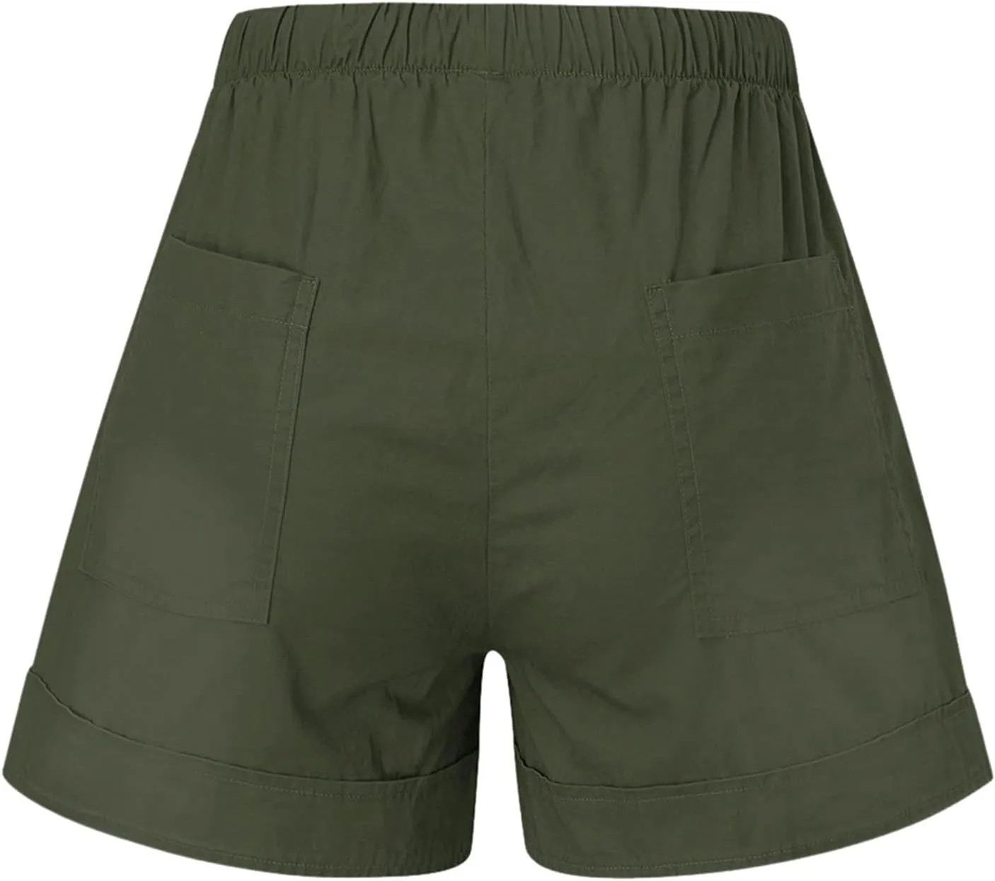Cotton Shorts for Women Sexy Casual Bermuda Shorts Stretchy Fashion Drawstring Lounge Shorts with Pockets