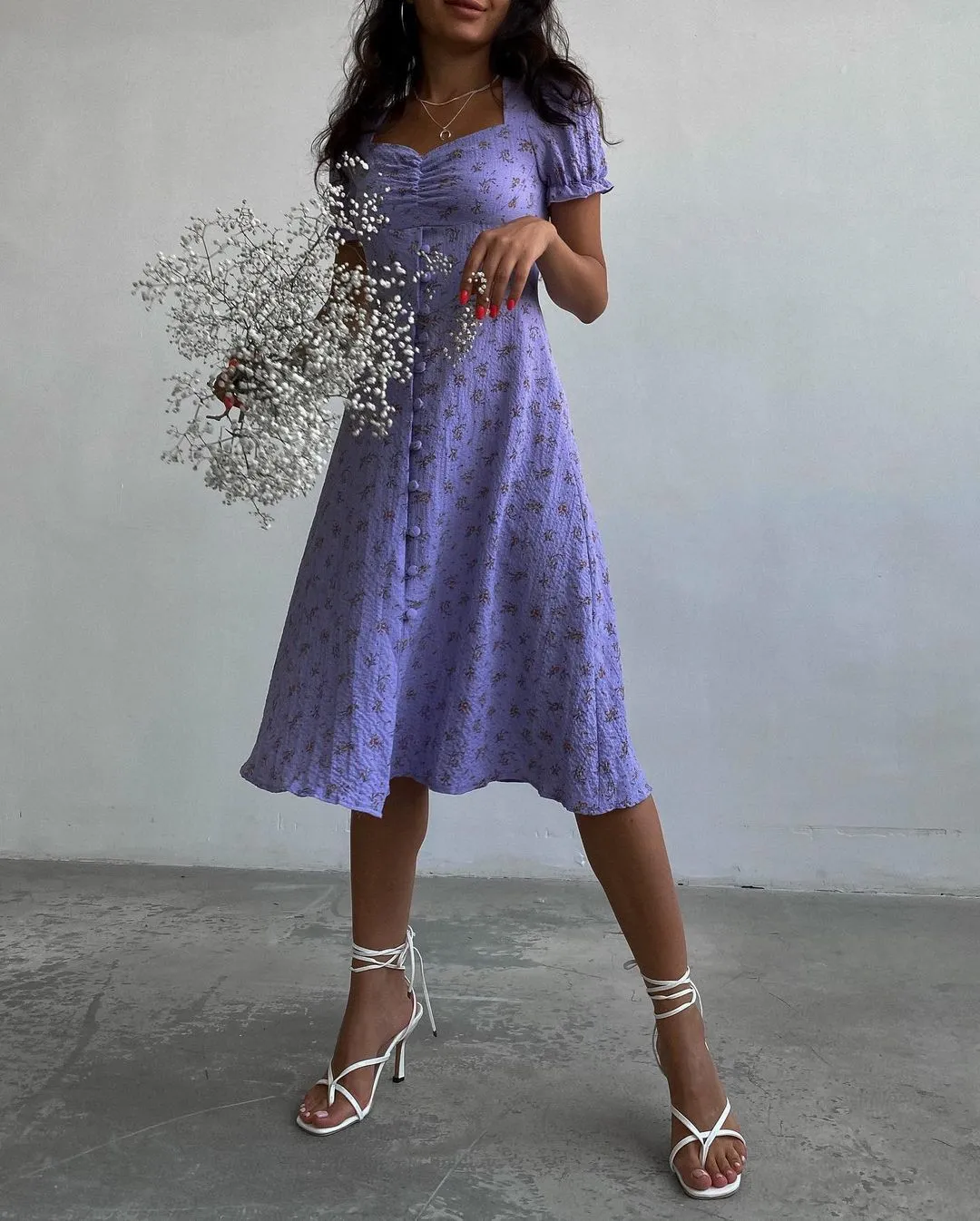 DressBetty - Summer Vintage Women Side Split Long Dress Female Boho Beach Retro Print Sundress Vestido