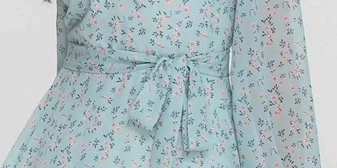 LIGHT BLUE CASUAL DRESS