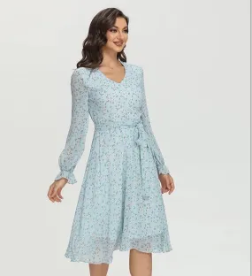 LIGHT BLUE CASUAL DRESS