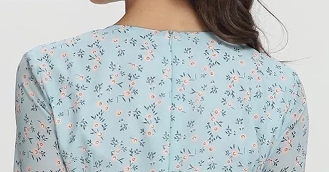 LIGHT BLUE CASUAL DRESS