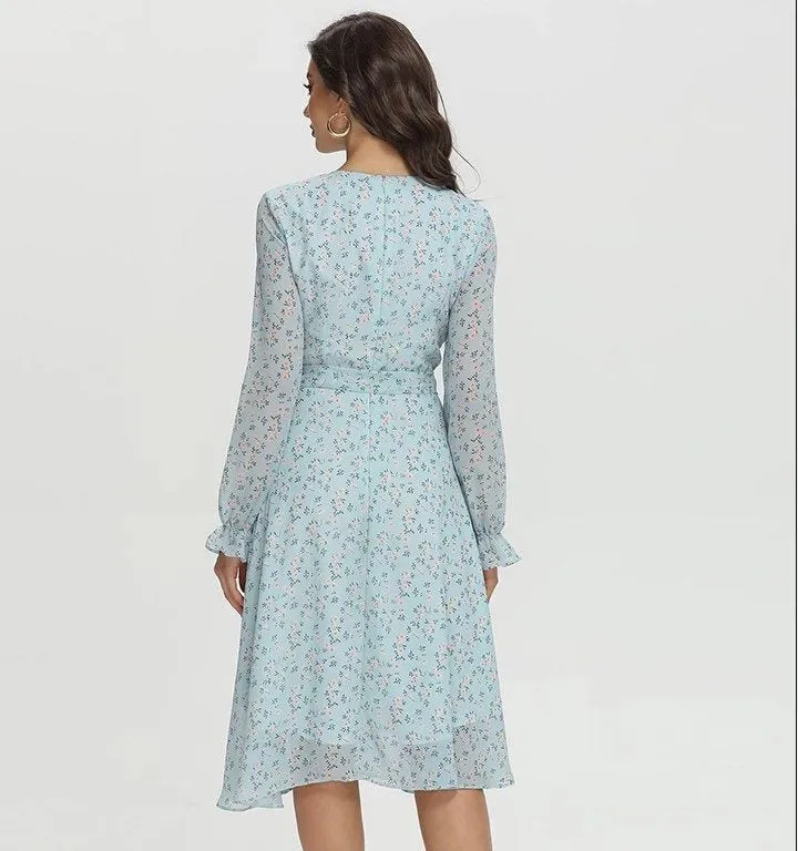 LIGHT BLUE CASUAL DRESS
