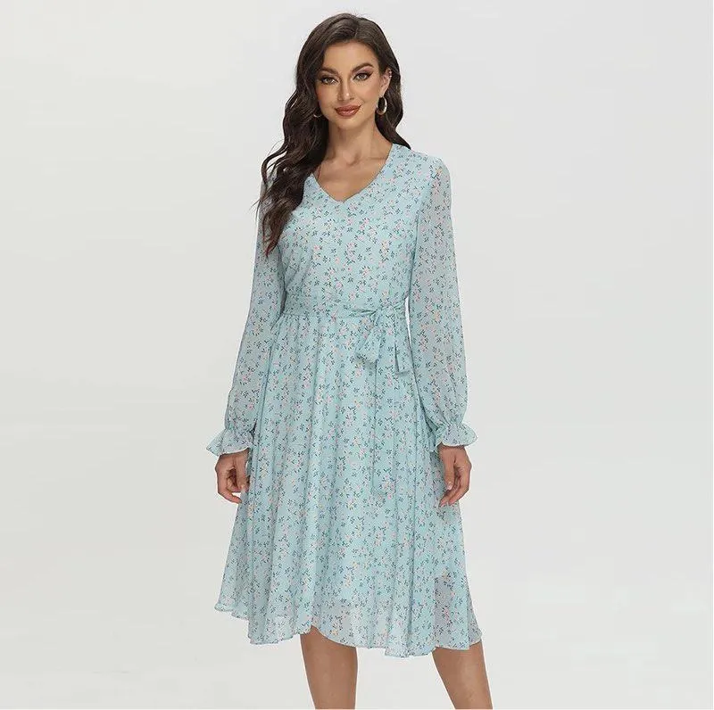 LIGHT BLUE CASUAL DRESS