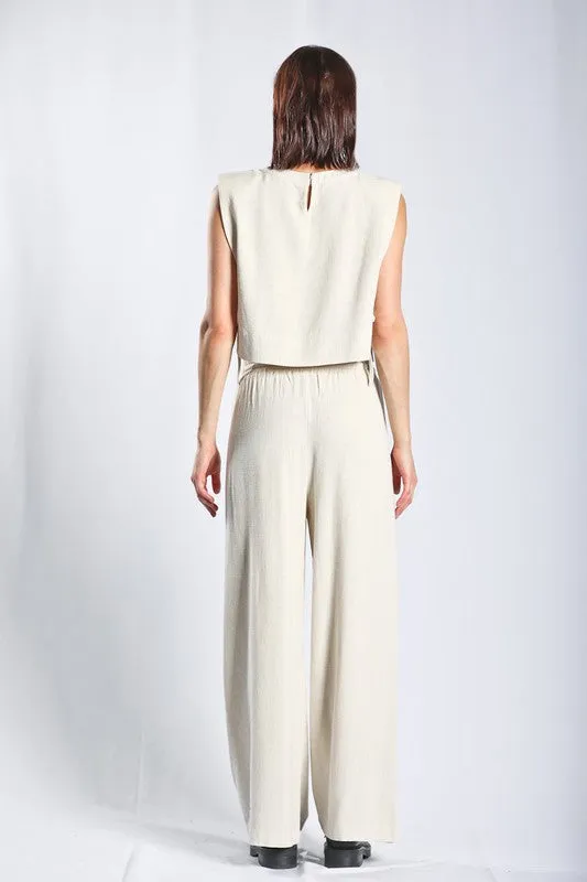 Linen 2pc pant set