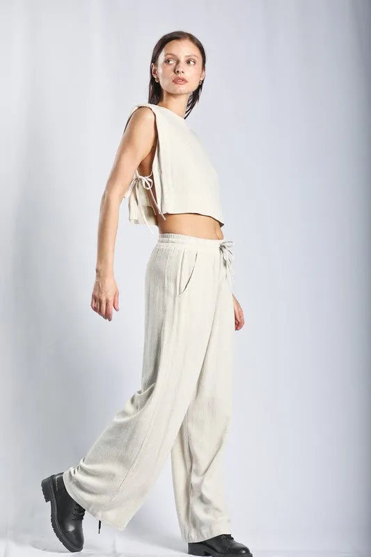 Linen 2pc pant set