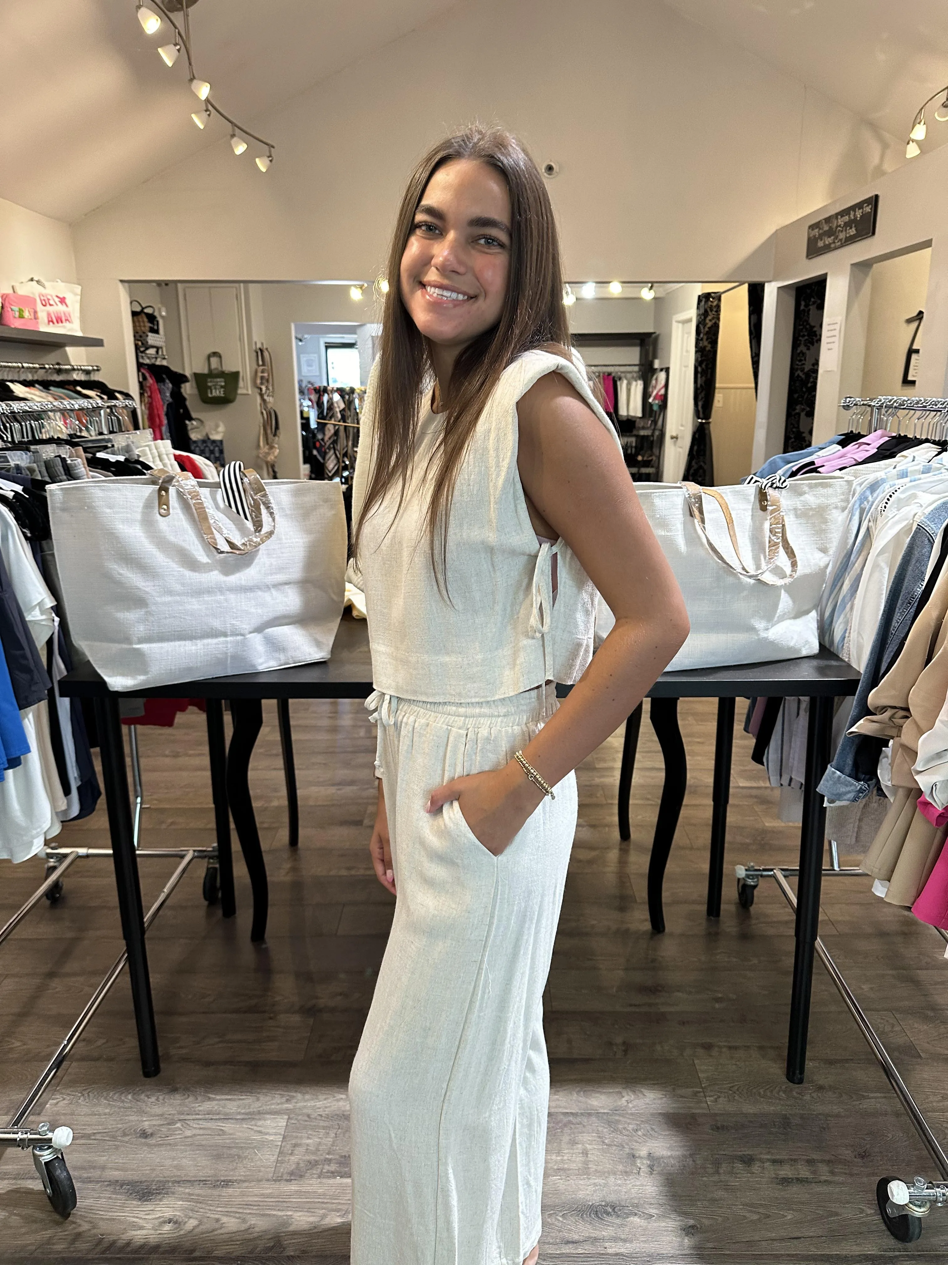 Linen 2pc pant set