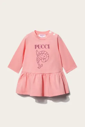 Logo-Print Cotton Dress