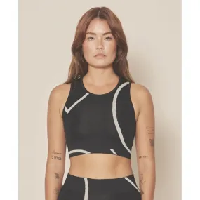 Loud Logo Crop Top - Black / Sustained Grey
