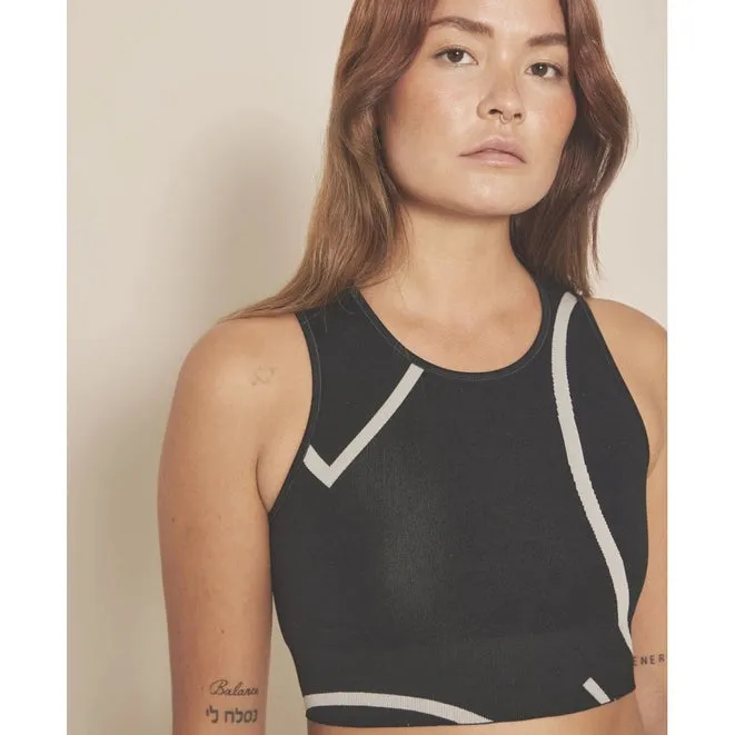 Loud Logo Crop Top - Black / Sustained Grey