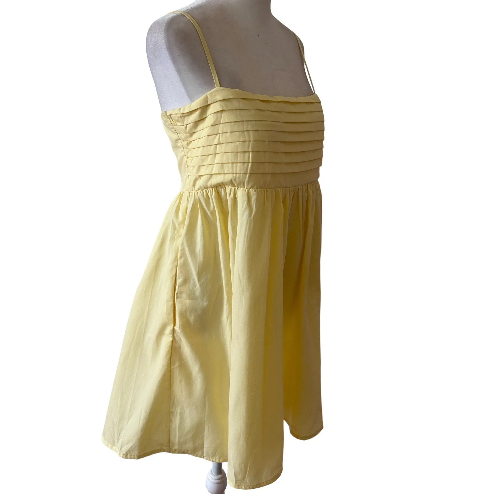Mi Ami Yellow Mini Fit Flare Sundress Size Medium
