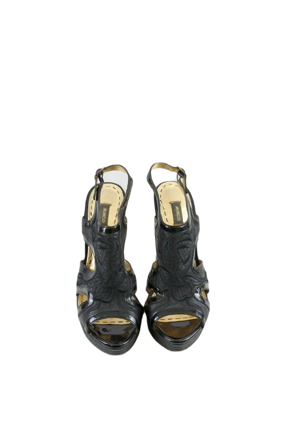 Mimco Black Sandals Wedges  37