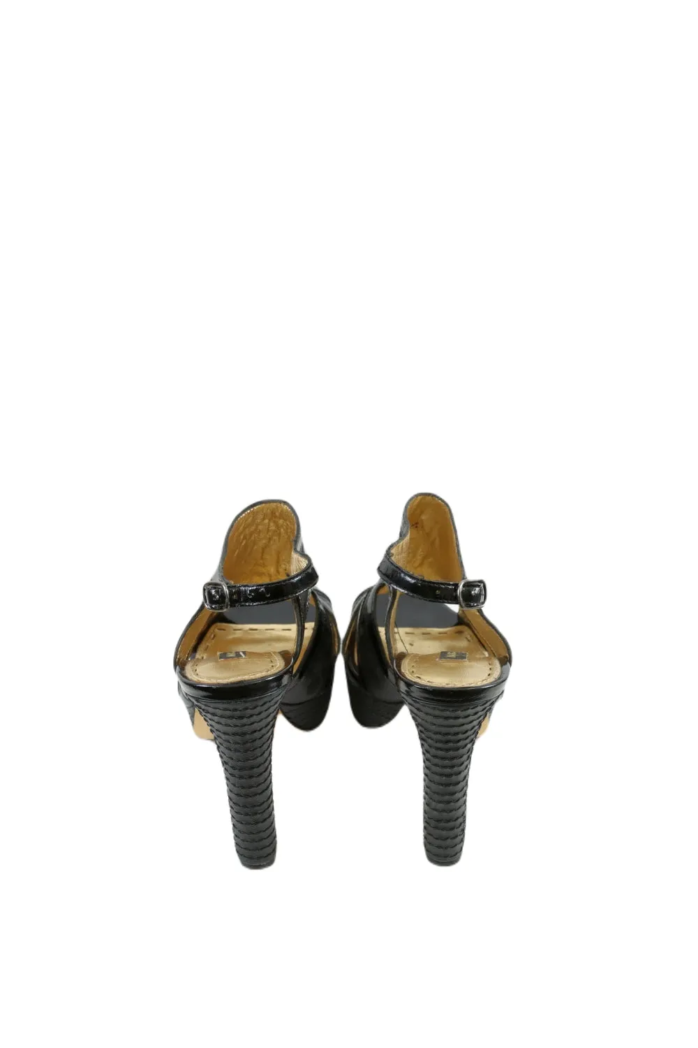 Mimco Black Sandals Wedges  37