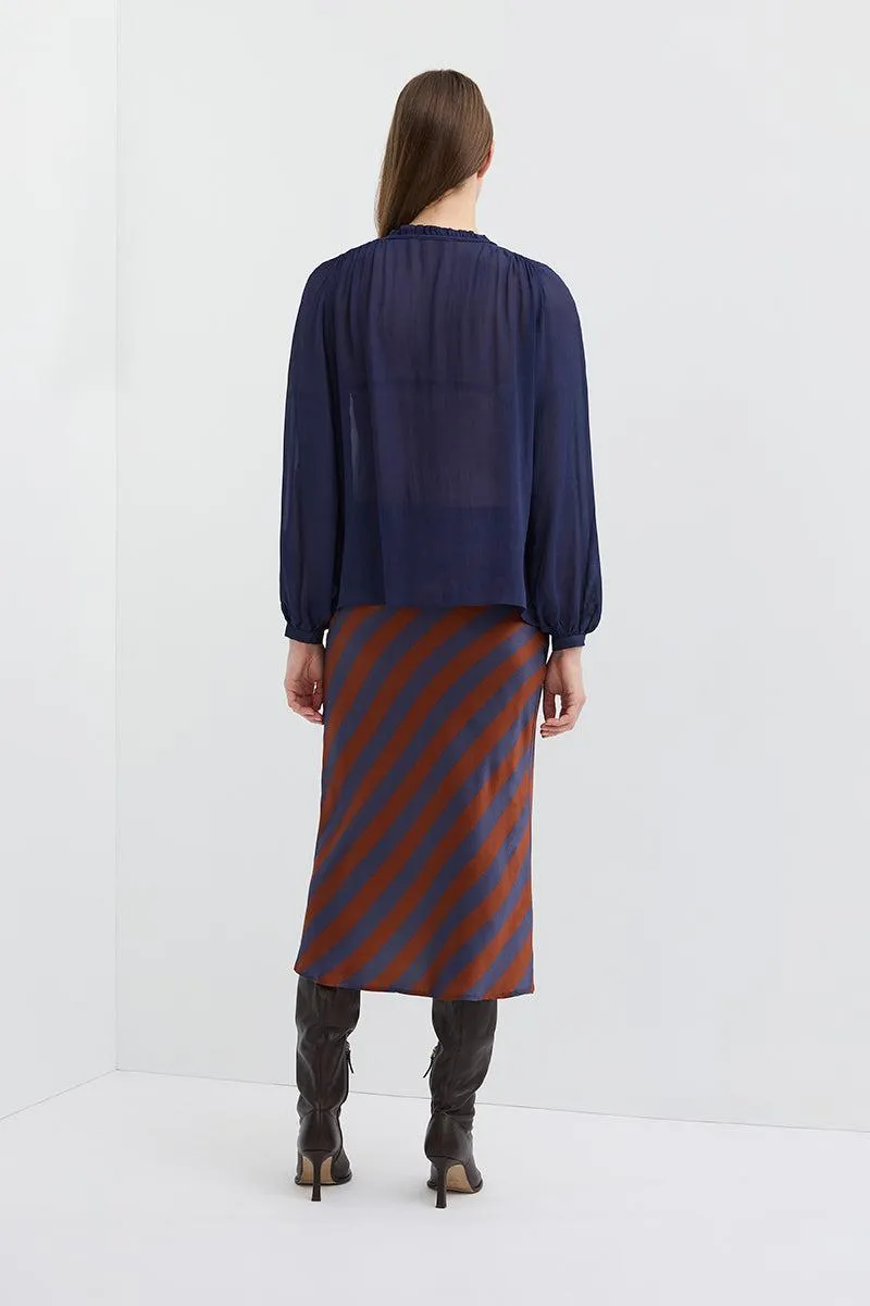 MOONSHADOW SILK BIAS SKIRT