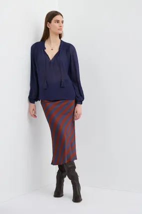 MOONSHADOW SILK BIAS SKIRT
