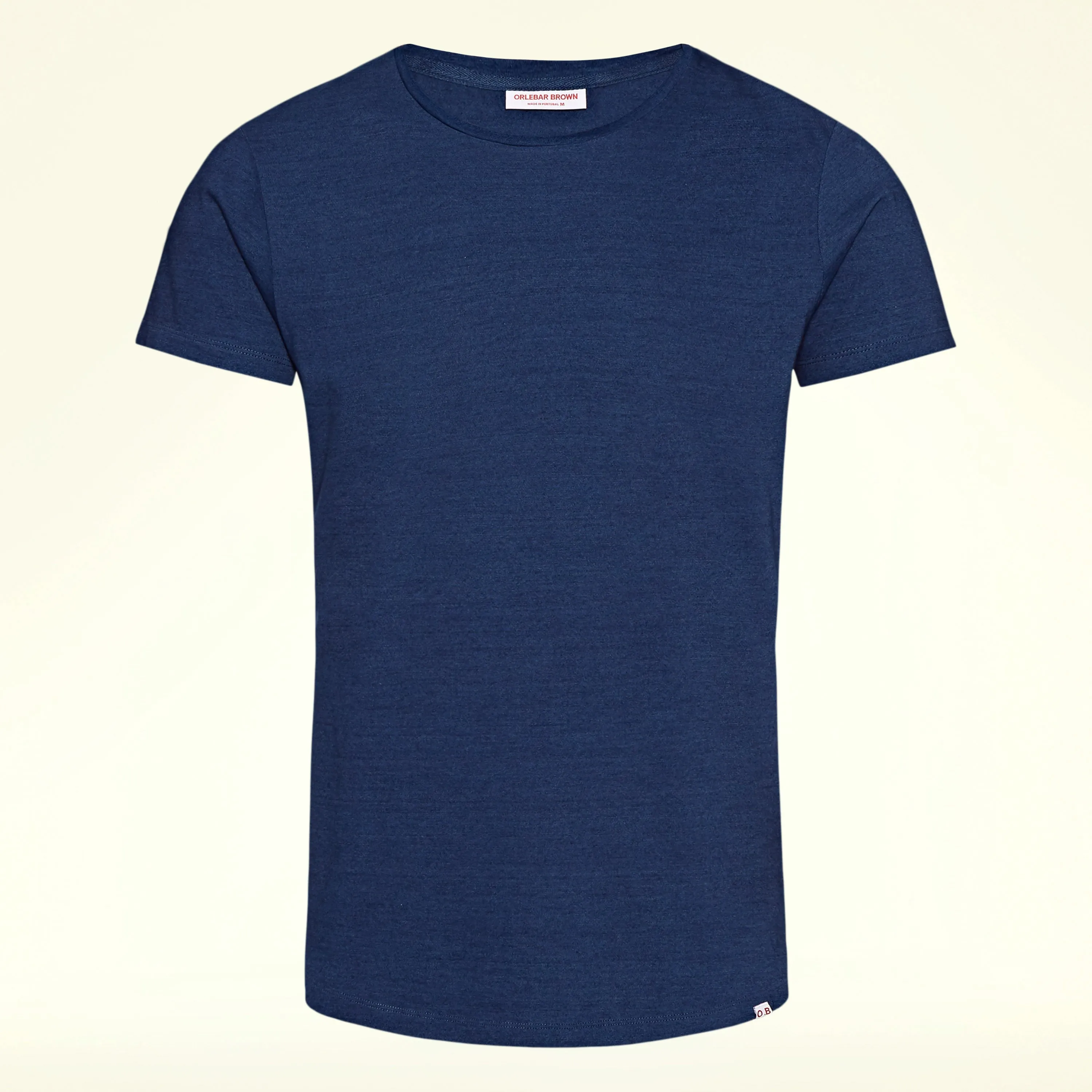 OB-T Tailored Fit Crew Neck T-Shirt in Denim
