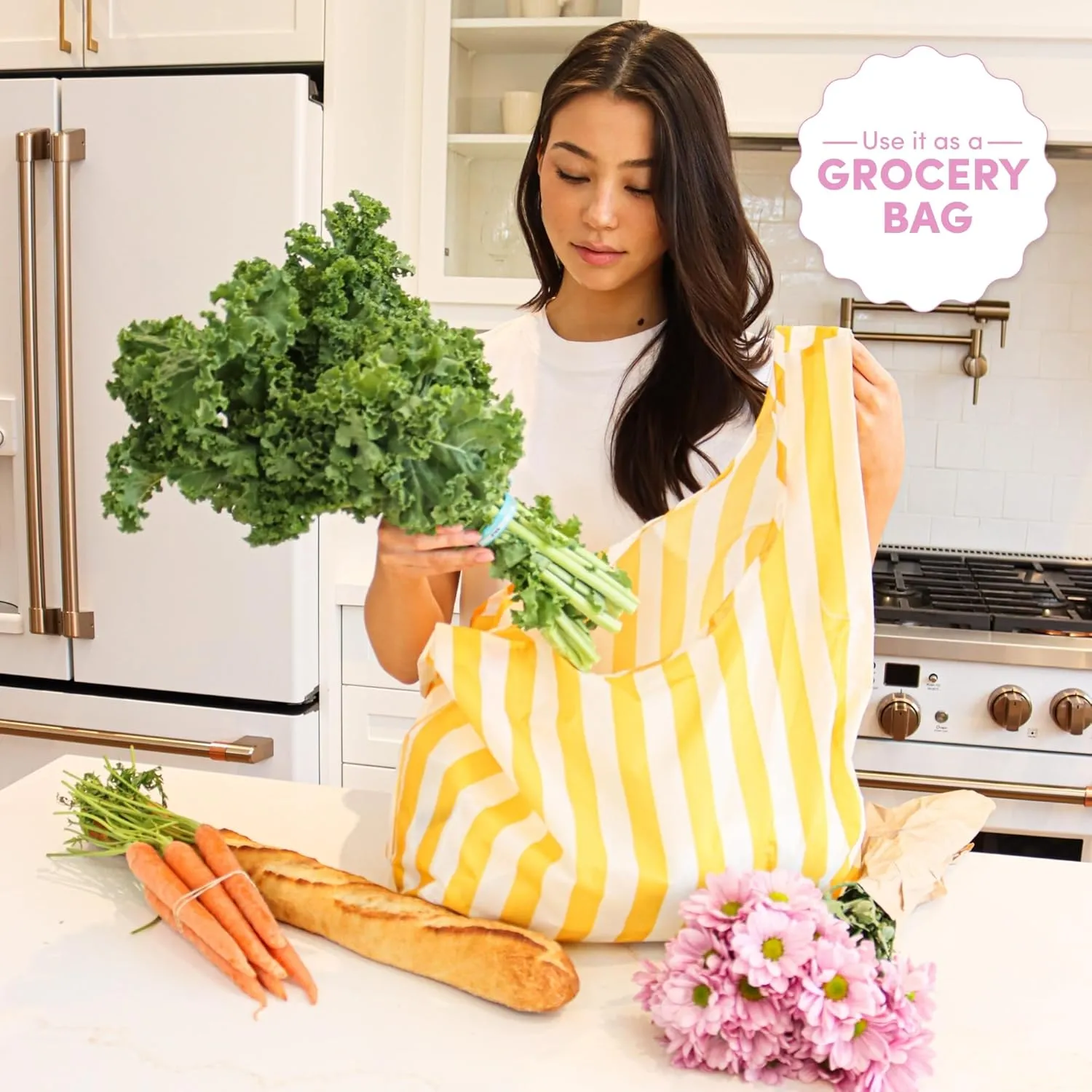 Papaya Reusable Everything Bag, Eco-Friendly, Grocery, Shopping, Washable, Foldable, Travel & Baby Essentials