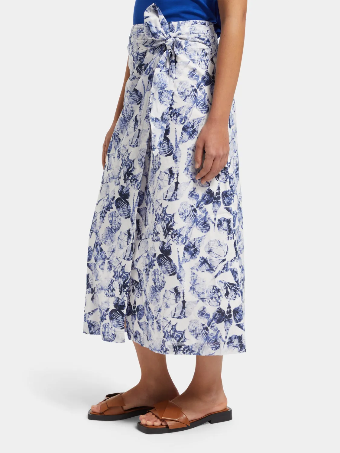 Printed mid-length sarong