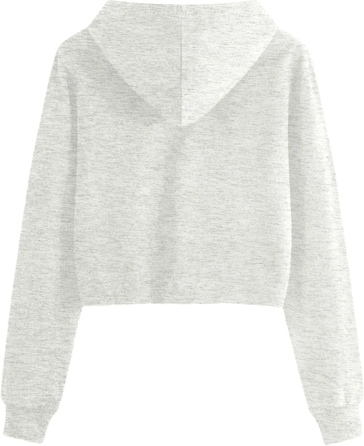 Remidoo Women's Casual Sun and Moon Print Hoodie Long Sleeve Crop Top Sweatshirt