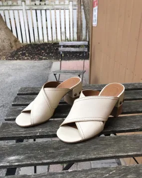 SEE BY CHLOE Crisscross Studded Leather Mules