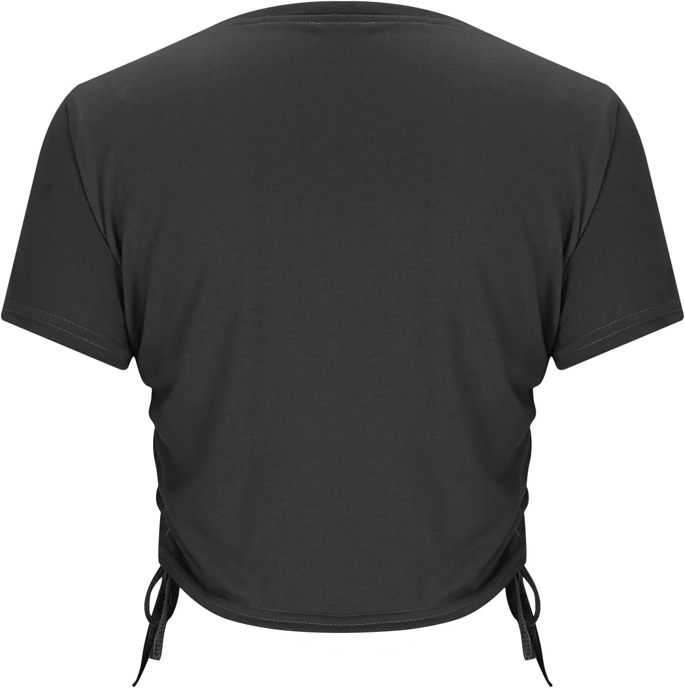 Short Sleeve Crop Tops for Women Classic Longline Baby Tee Workout T Shirt Top 2025 Summer Athletic Gym Top